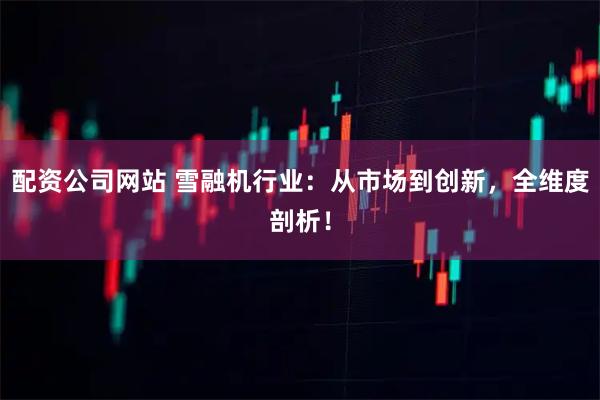 配资公司网站 雪融机行业：从市场到创新，全维度剖析！